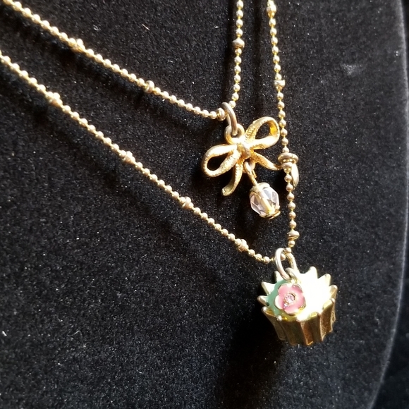Betsey Johnson Jewelry - 🧁Super Fun Betsey Johnson Cupcake Necklace 🧁